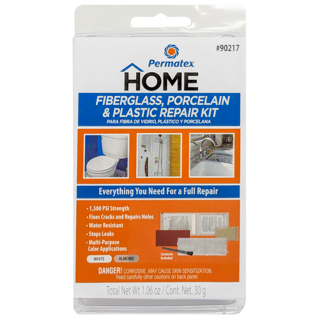 Permatex Home Fiberglass Porcelain Plastic Repair Kit 90217 Permatex