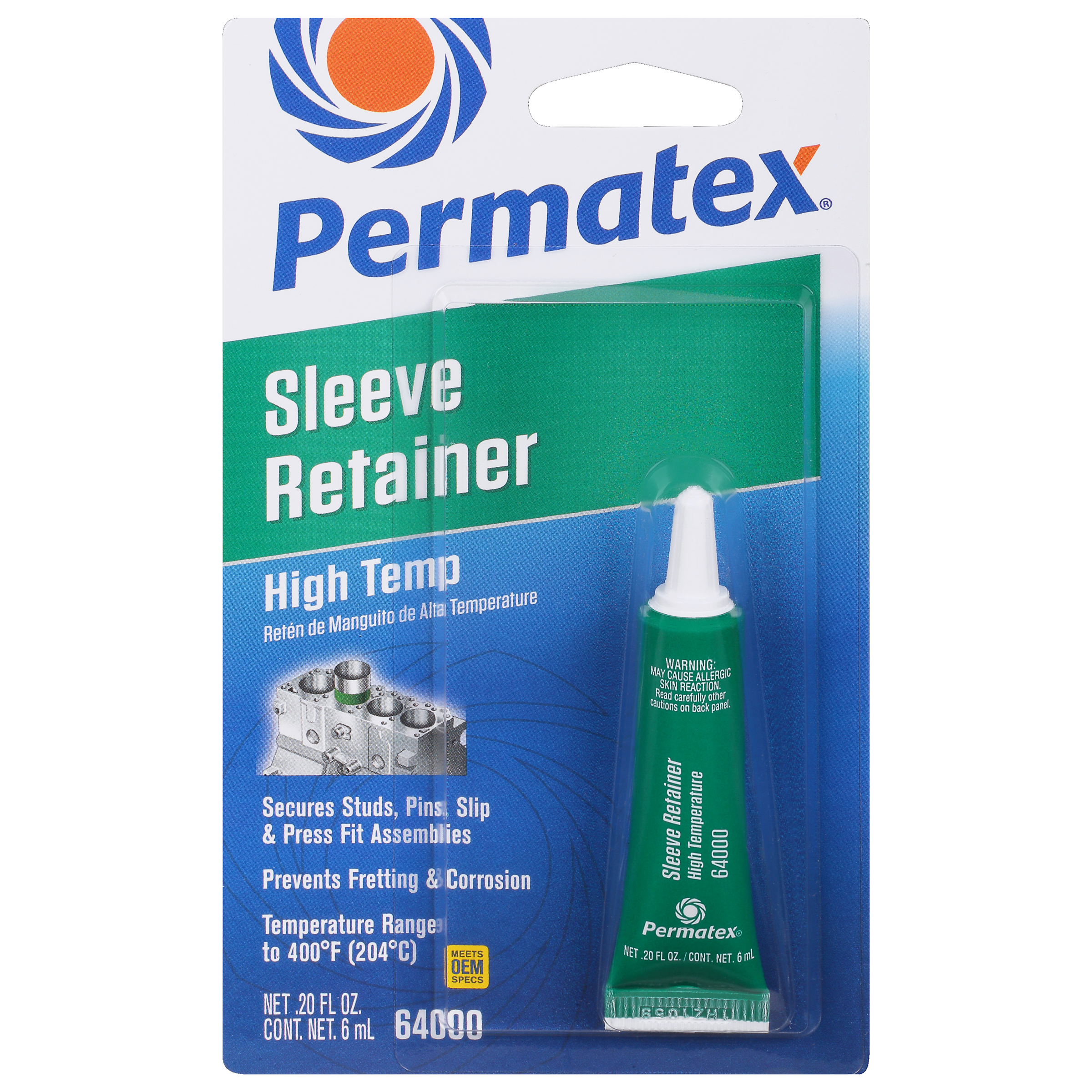Permatex® High Temperature Sleeve Retainer, 6 ML – Permatex