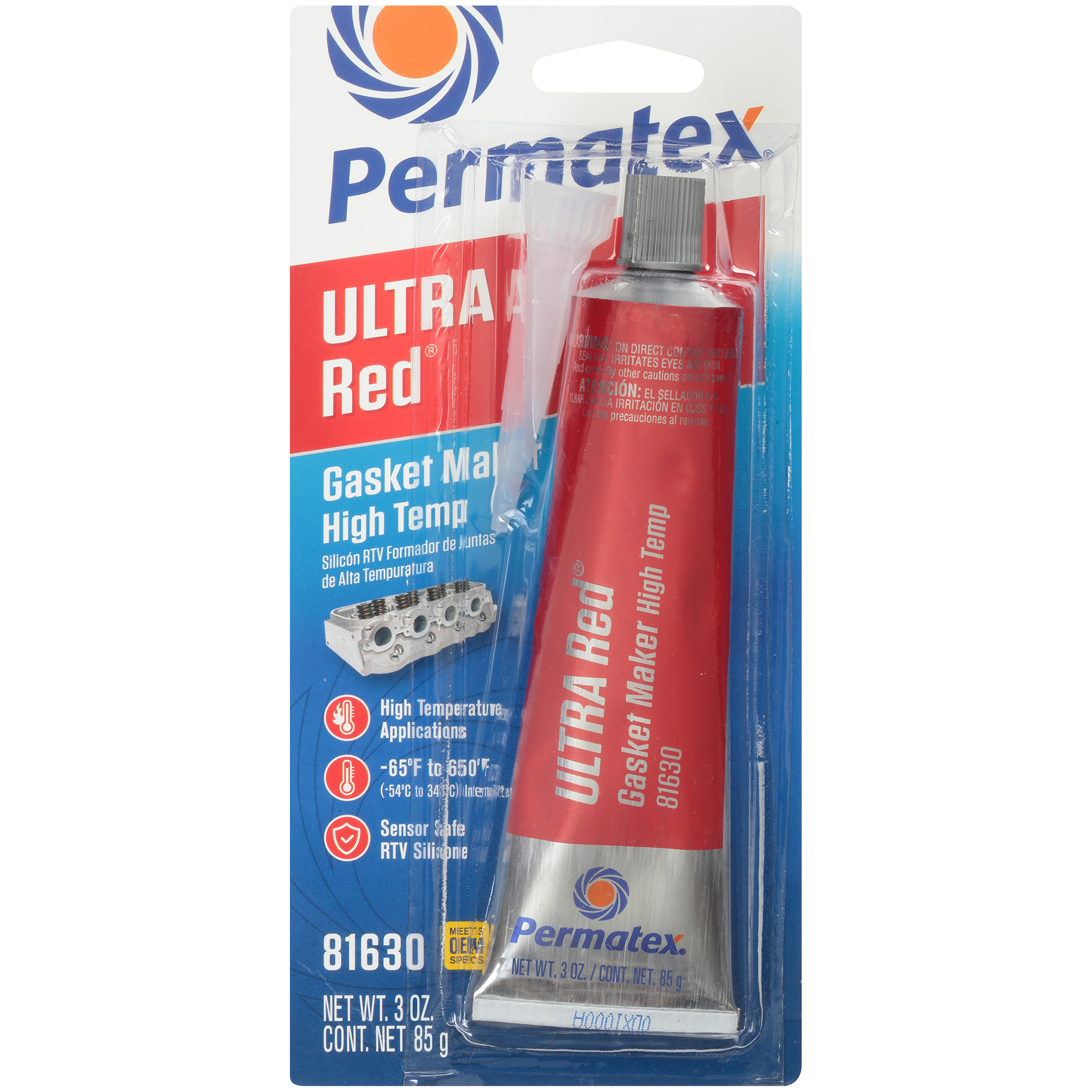 Permatex® Ultra Red® RTV Silicone Gasket Maker, 3 OZ – Permatex