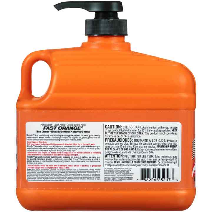 Permatex Fast Orange Fine Pumice Lotion Hand Cleaner (1/2 Gallon)