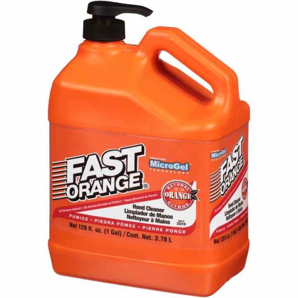 Permatex Fast Orange Antibacterial Pumice Hand Cleaner Removes Grease