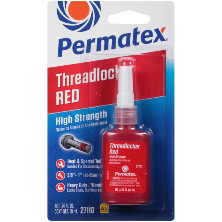 Permatex<span class="sup">®</span> High Strength Threadlocker Red, 10 ML