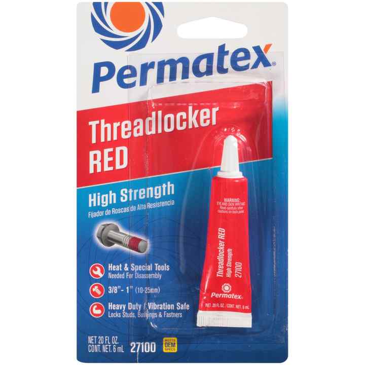 Permatex<span class="sup">®</span> High Strength Threadlocker Red, 6 ML