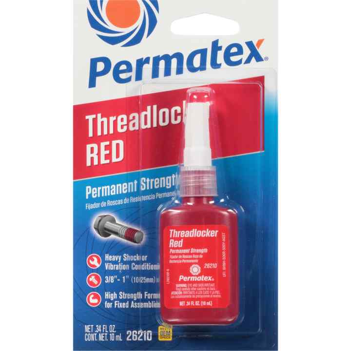 Permatex<span class="sup">®</span> Permanent Strength Threadlocker Red, 10 ML