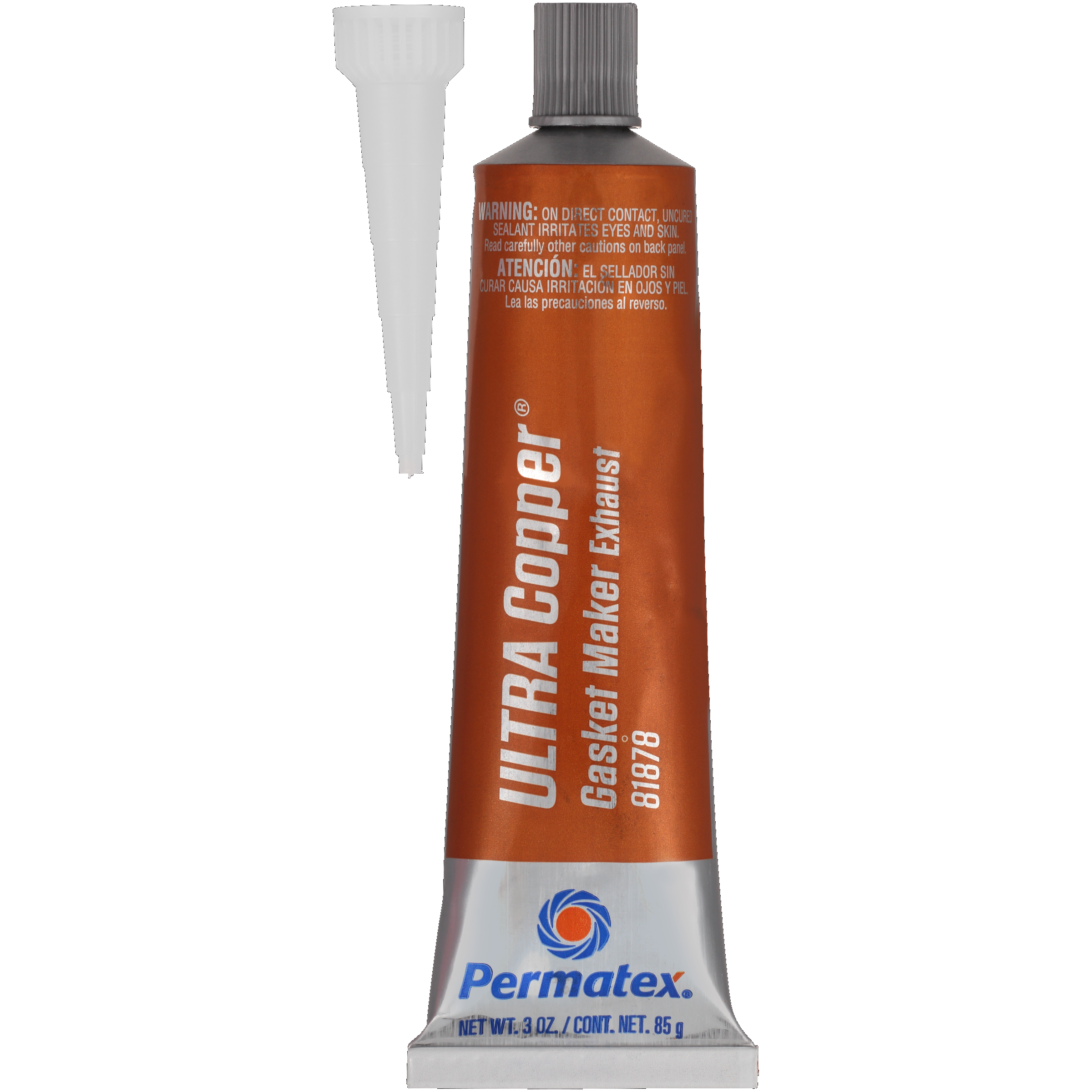 Permatex Ultra Copper Maximum Temperature RTV Silicone Gasket Maker (3 oz)  - Permatex 81878